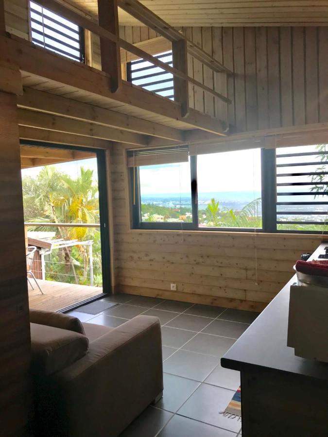 Lounge des hauts 3 maisons à L'étang-Salé sans vis à vis avec vue panoramique Océan et Montagne Extérieur photo